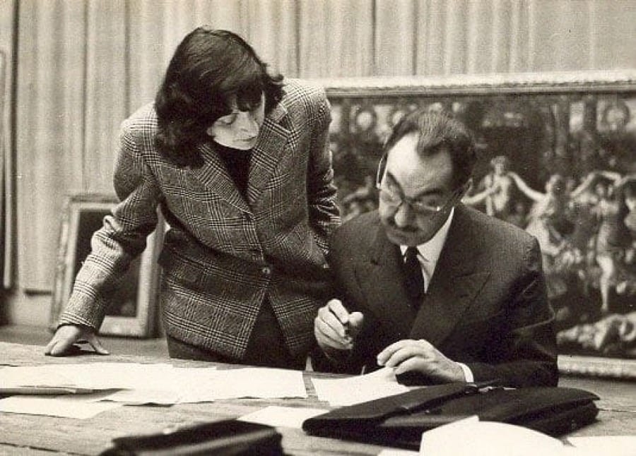 Foto de Lina e Pietro Bo Bardi | A arquiteta e seu marido, crítico de arte.