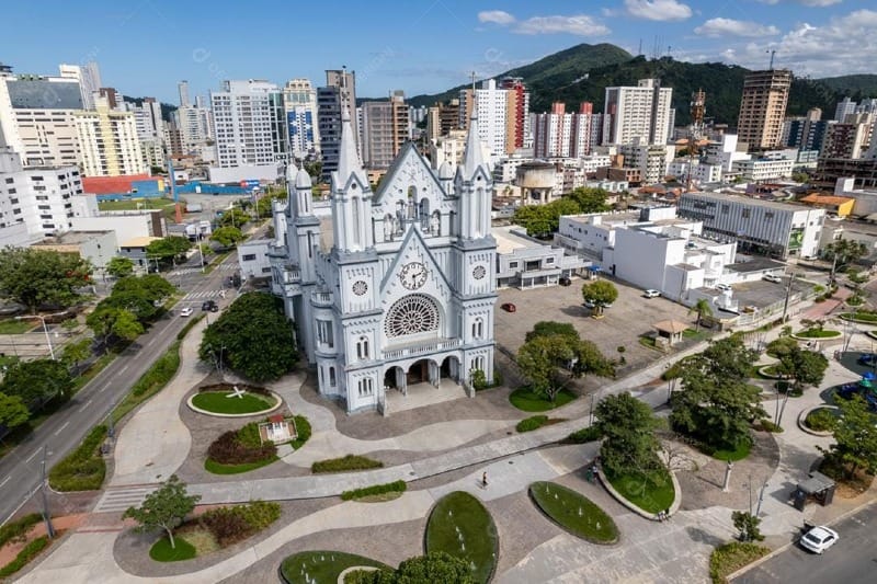 Igreja Matriz do Santíssimo Sacramento, em Itajaí, Santa Catarina.